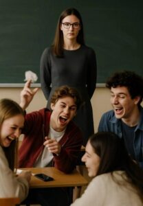 Gli studenti prendevano in giro la nuova insegnante e cercavano di farla piangere, ma dopo pochi minuti accadde qualcosa di inaspettato