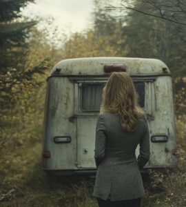 Io e mio figlio abbiamo trovato un vecchio rimorchio abbandonato nella foresta — Lui è entrato e la porta si è chiusa misteriosamente.