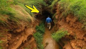 Dopo il terremoto, il contadino vide nel suo cortile un piccolo tunnel: quando scoprì cosa c’era dentro, rimase senza parole…