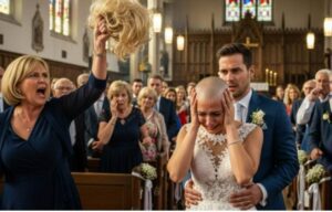 Durante il matrimonio, mia suocera si è avvicinata a me e mi ha strappato la parrucca, rivelando la mia testa calva a tutti gli invitati. Ma poi è successo qualcosa di inaspettato.