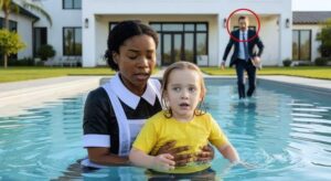 Il miliardario torna a casa e rimane scioccato nel trovare la sua domestica di colore e l’unica figlia in piscina