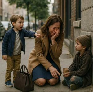«Mamma, è mio fratello!» – disse il ragazzino alla sua madre milionaria. Quando lei si gira e li vede insieme, cade in ginocchio, in lacrime…