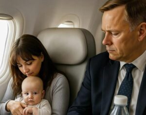Un uomo in aereo ha iniziato a urlare contro la mia bambina di un anno: ma in quel momento è successo qualcosa di inaspettato...