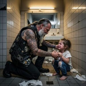Una bambina di sei anni, piena di lividi, implorò un motociclista dall’aspetto minaccioso di salvarla dal patrigno