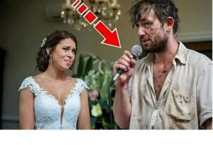 Un uomo senza casa in abiti sporchi arrivò al matrimonio: tutti lo guardavano con disgusto, finché non prese il microfono e disse queste parole…
