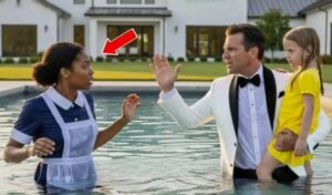 Il miliardario torna a casa e rimane scioccato nel trovare la sua domestica di colore e l’unica figlia in piscina