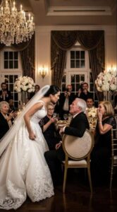 Mio padre, ormai lontano e quasi estraneo, si rifiutò di ballare con me al mio matrimonio, umiliandomi davanti a tutti per compiacere la sua nuova moglie. Si sedette, soddisfatto di sé, certo di detenere tutto il potere…