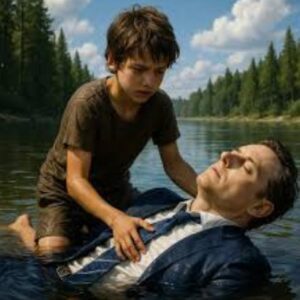 Quando Aurelio, un ragazzo di dodici anni, vide l’uomo in abito elegante cadere nel fiume, non immaginava che quel gesto di coraggio avrebbe cambiato non solo la vita del più potente milionario della città, ma anche il suo destino per sempre.