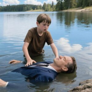 Quando Aurelio, un ragazzo di dodici anni, vide l’uomo in abito elegante cadere nel fiume, non immaginava che quel gesto di coraggio avrebbe cambiato non solo la vita del più potente milionario della città, ma anche il suo destino per sempre.