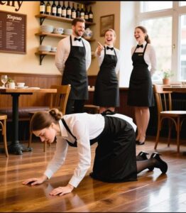 Fece strisciare la nuova cameriera davanti a tutto il ristorante — e il mattino seguente scoprì chi fosse sua figlia… perdendo non solo la sua posizione…