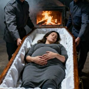 Durante la cremazione della moglie incinta, il marito vede muoversi il suo ventre…