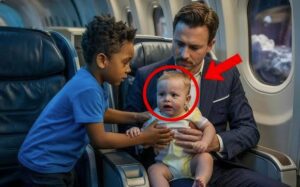 Il bambino del miliardario non smetteva di piangere sull'aereo: nessuno riusciva a calmarlo finché un povero ragazzo di colore non ha fatto qualcosa di incredibile...