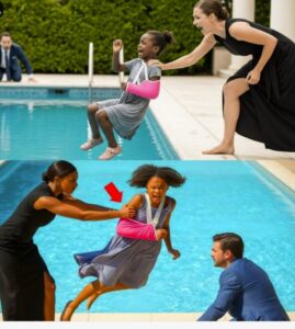 Il miliardario torna a casa prima, scopre la fidanzata che spinge sua figlia — la sua reazione lascia tutti senza parole