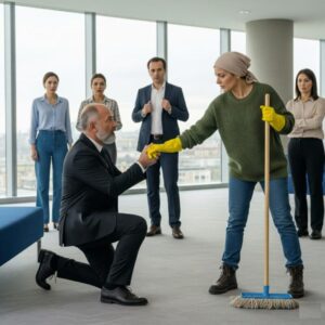 Nessuno in azienda la notava davvero. Finché un lunedì tutto cambiò.