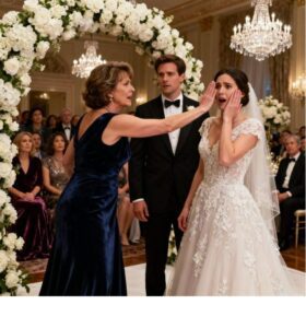Quando Aurora, dieci anni, entrò di corsa in chiesa il giorno del matrimonio della madre, gridando: “Mamma, non sposarlo!” — tutta la congregazione rimase senza fiato. Quello che rivelò cambiò tutto…