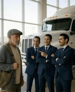 “Prenderò cinque camion Mercedes”, disse l’uomo malandato
