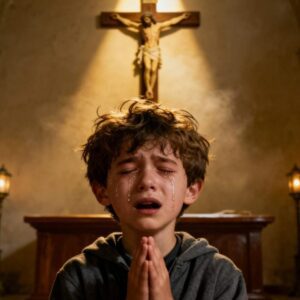 Il ragazzo orfano pregava in chiesa per la madre — fino al giorno in cui…