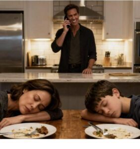 Mio marito preparò la cena e subito dopo che io e mio figlio l’avevamo consumata, entrammo in uno stato di torpore. Fingendo di essere svenuta, sentii la sua voce al telefono: «Fatto… tra poco spariranno entrambi». Quando uscì dalla stanza, sussurrai a mio figlio: «Non muoverti ancora…». Quello che accadde dopo superò ogni mia più audace immaginazione.