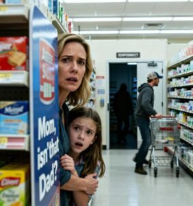 Al supermercato, mia figlia sussurrò: "Mamma, non è papà?". Guardai dove indicava: era mio marito. Ma avrebbe dovuto essere in viaggio d'affari.