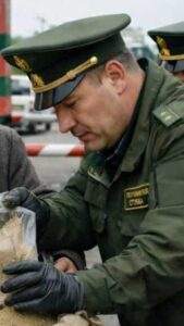 Ogni giorno, un'anziana donna si presentava al confine su una vecchia bicicletta, con un sacco di sabbia nel cestino. Per molto tempo, le guardie di frontiera non riuscirono a capire perché avesse bisogno di così tanta sabbia, finché un giorno scoprirono un segreto inaspettato