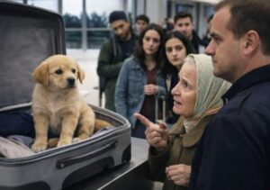 Durante il controllo del bagaglio di un’anziana donna, un addetto alla sicurezza notò sullo scanner una sagoma strana e chiese di aprire la valigia — pochi minuti dopo, tutto l’aeroporto rimase senza parole