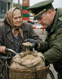 Ogni giorno, un'anziana donna si presentava al confine su una vecchia bicicletta, con un sacco di sabbia nel cestino. Per molto tempo, le guardie di frontiera non riuscirono a capire perché avesse bisogno di così tanta sabbia, finché un giorno scoprirono un segreto inaspettato
