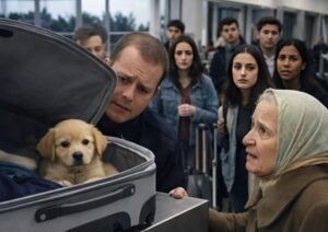 Durante il controllo del bagaglio di un’anziana donna, un addetto alla sicurezza notò sullo scanner una sagoma strana e chiese di aprire la valigia — pochi minuti dopo, tutto l’aeroporto rimase senza parole