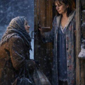 Alle due di notte ho aperto la porta a un’anziana sconosciuta con una stampella e una borsa enorme, anche se in casa ero sola con quattro figli — e al mattino mi aspettava un vero orrore