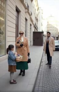 Una fioraia si avvicinò a una donna per strada e le chiese di comprare dei fiori. La donna li prese e non pagò. Un uomo ricco se ne accorse e ciò che l’uomo fece fu inaspettato
