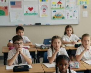 «Ripetilo davanti a mia figlia. Ad alta voce.» Un’insegnante lo aveva definito “solo un soldato”… finché lui non entrò in classe con il suo cane operativo.