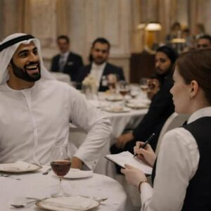 Lo sceicco ha insultato la cameriera in arabo davanti a tutto il ristorante, pensando che fosse una ragazza stupida, ma le azioni della cameriera hanno scioccato tutti i presenti, sceicco compreso