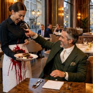 Un cliente ricco, senza motivo e solo per divertimento, ha versato del vino sui vestiti di una cameriera per umiliarla davanti a tutti, ma poi...