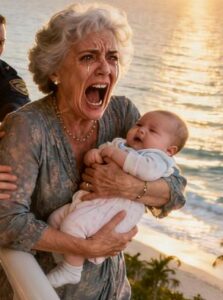 Era il mio baby shower in un resort affacciato sul mare, su una terrazza sospesa tra cielo e oceano, di quelle che sembrano irreali: ombrelloni bianchi allineati con precisione, pareti di vetro trasparente, il mare che si stendeva davanti a noi come un fondale dipinto.