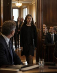 «L’amministratore delegato entrò nell’aula del tribunale con un sorriso freddo, sicuro di aver già vinto. Ma quando sulla soglia apparve sua figlia come testimone, impallidì all’istante, senza ancora capire quale incubo lo aspettasse da lì in avanti…