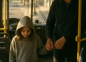 Nell’autobus salì un uomo alto, seguito da una bambina di circa sette-otto anni. Non la teneva per mano, ma per il polso — troppo forte, troppo autoritario. Li osservavo dallo specchietto retrovisore e dentro di me tutto si contrasse. L’intuizione urlava: qualcosa qui non va affatto.