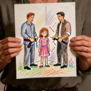 Ho lasciato mia figlia di 7 anni con mia madre e mia sorella per un solo giorno… quando è tornata, non ha più detto una parola. Quello che il disegno ha rivelato mi ha costretto a chiamare la polizia