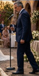 La sposa spinse sua suocera nel fango davanti a 200 invitati e il figlio la abbracciò ridendo… ma il padre prese il microfono e una telefonata pose fine a un matrimonio di lusso.